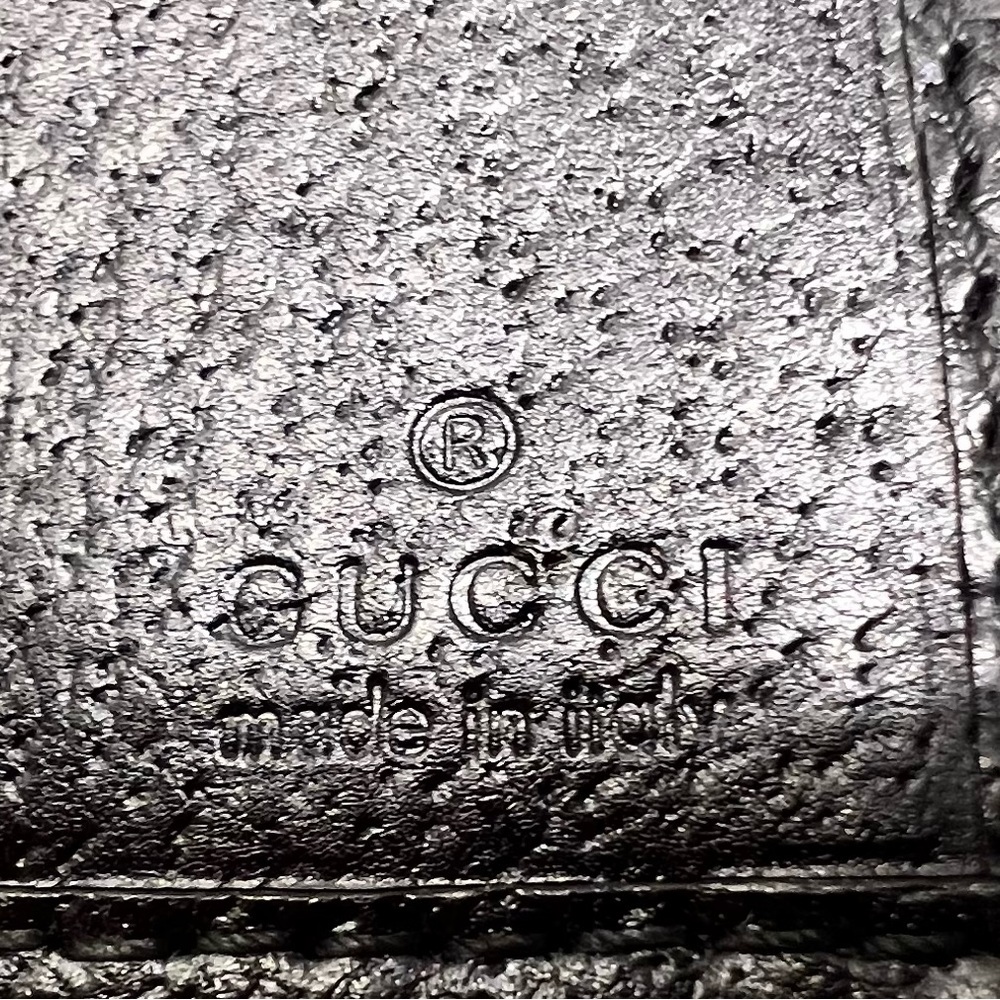 Authentic Gucci Black Eclipse Long Wallet Canvas & Leather *AMAZING CONDITION* - Picture 15 of 16